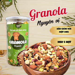 GRANOLA SIÊU HẠT THƠM NGON VỊ TRUYỀN THỐNG HẠT NGŨ CỐC DINH DƯỠNG CAO 500G