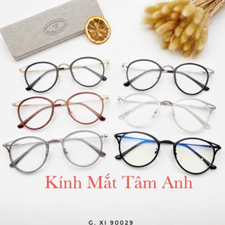 Gọng kính cận nữ mắt mèo kim loại thiết kế phong cách nhiều màu sắc thời trang 90029