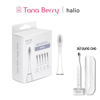 Lẻ 1 Đầu bàn chải điện Halio Sonic Whitening Toothbrush Pro màu White