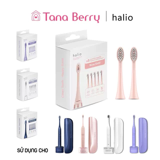 Bộ 5 Đầu bàn chải điện Halio Sonic Whitening Toothbrush PRO (loại SẠC KHÔNG DÂY, CÓ HỘP ĐỰNG)