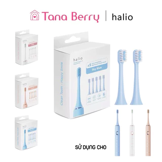 Bộ 5 đầu bàn chải điện Halio Sonic Smartclean Electric Toothbrush (Loại SẠC CÓ DÂY, KHÔNG CÓ HỘP ĐỰNG DU LỊCH)
