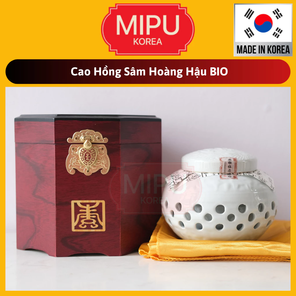 (Date 11/2026 ) Cao Hồng Sâm Hoàng Hậu BIO Hàn Quốc Hộp 1 lọ 500g