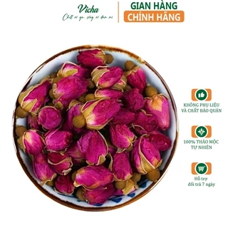 Nụ Hồng Đà Lạt 100g (Trà hoa hồng sây khô, trà hoa hồng dương nhan thanh nhiệt)