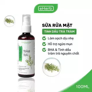 Sữa Rửa Mặt Ngừa Mụn Tinh Dầu Tràm Trà Dành Cho Da Mụn Nhạy Cảm MILAGANICS 100ml (Chai)