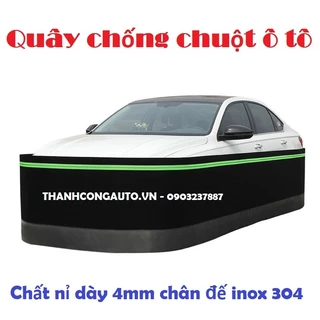 Quây chống chuột ô tô -Lưới phủ quanh thân xe chất nỉ dày dặn chân đế inox 304 có dải phản quang chống nước. LoẠI tốt