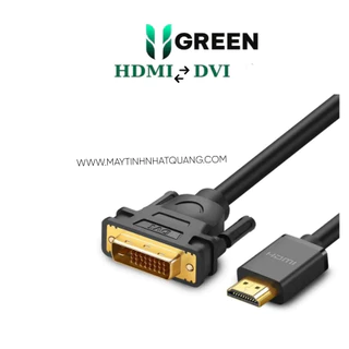 Cáp chuyển HDMI sang DVI 24+1 tương thích 2 chiều (DVI to HDMI) Ugreen 11150 chính hãng