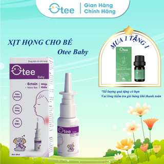 Xịt Họng Cho Bé Otee Baby Chứa Ectoin, Nano Bạc Giúp Dịu Họng, Giảm Ngứa Rát Đau Họng, Khản Tiếng Lọ 20ml