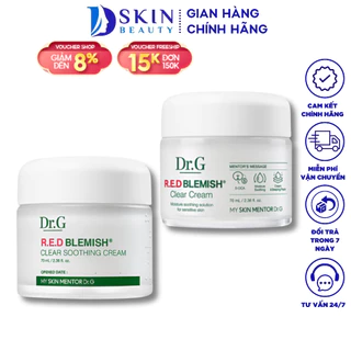 Kem Dưỡng Dr.G R.E.D Blemish Clear Soothing Cream 70ml giúp dưỡng ẩm và phục hồi sâu cho da