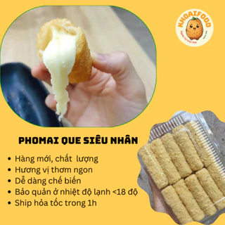 Phô mai que kéo sợi siêu nhân phiên bản x2 lần phô mai kéo sợi siêu dài thơm ngon béo ngậy