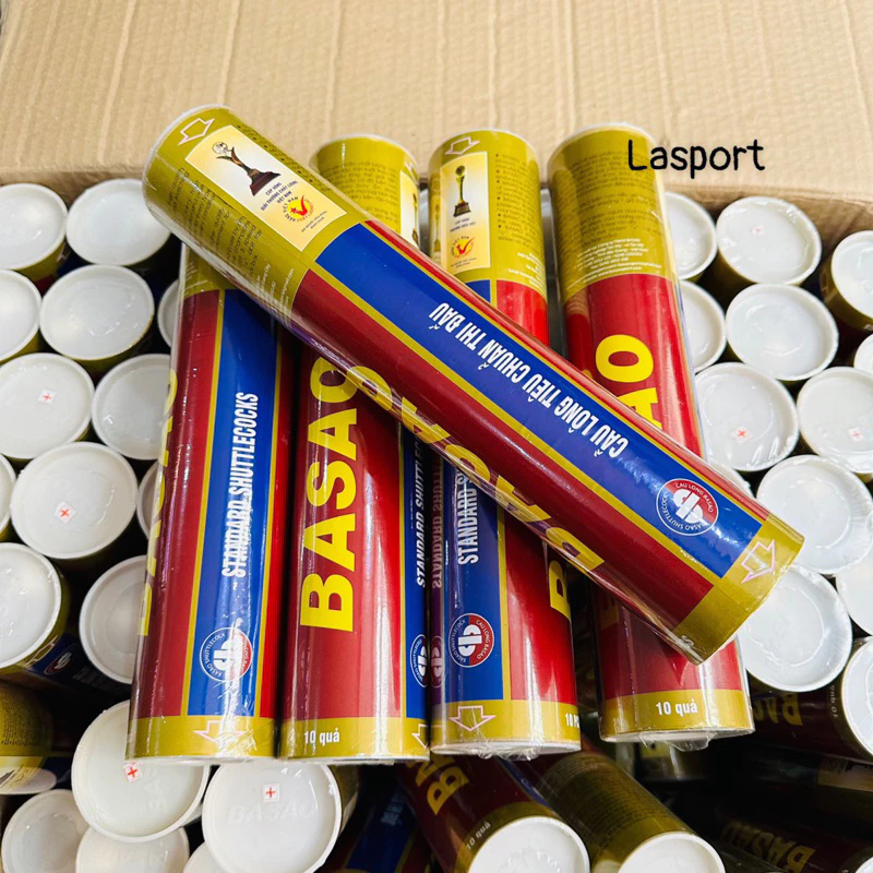 Hộp cầu lông ba sao giá rẻ gồm 10 quả, cầu lông dành cho trẻ em và người mới tập chơi