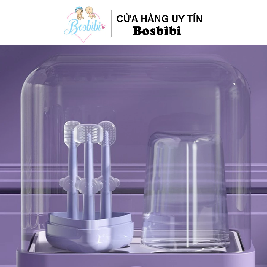 Bộ rơ lưỡi + bàn chải silicon vệ sinh miệng cho bé 0-18 tháng. Tạo thói quen đánh răng cho bé Bộ rơ lưỡi silicon và bàn