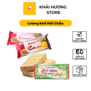 Combo 10 gói lương khô hải châu 65g vị ca cao, đậu xanh