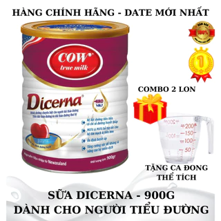 {GIÁ TỐT}Sữa Cow True Milk Dicerna 900g -Dành cho người tiểu đường, nguy cơ tiểu đường, ăn ngon, tiêu hóa tốt và ngủ tốt