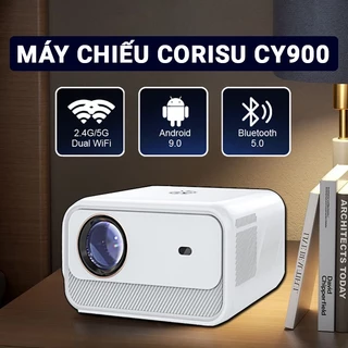 Máy Chiếu Mini Corisu CY900 Siêu Nét Full HD 1080, độ sáng cao, tích hợp loa kép, kết nối không dây - Bảo hành 12 tháng