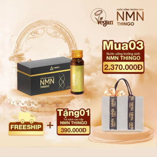 Nước Uống Trường Sinh NMN Thingo - Trẻ Hóa Làn Da, Tăng Cường Sức Khỏe,1 hộp 10 (chai) x 50ml