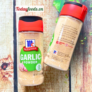 Bột Tỏi GARLIC Powder McCormick (3.12oz) 88G | Gia vị Mỹ, ướp nhiều món ngon