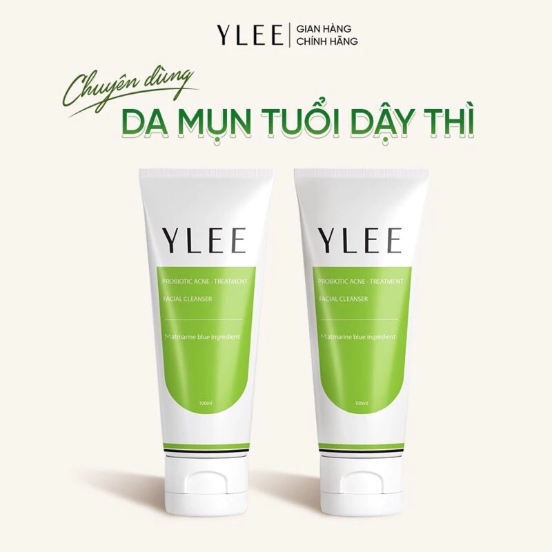 Combo 2 sữa rửa mặt ylee cho da dầu mụn, da nhạy cảm , Da mụn tuổi dây thì hàng chính háng