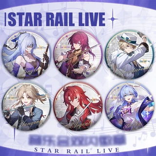 (LIVE) Huy hiệu HONKAI STAR RAIL in hình game chibi phụ kiện cài áo balo dễ thương xinh xắn