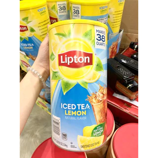 [US] Bột Trà Chanh Lipton Lemon 2,54kg hàng Mỹ