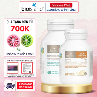 Combo canxi sữa và DHA BioIsland giúp bé phát triển toàn diện, cao lớn khỏe mạnh, thông minh