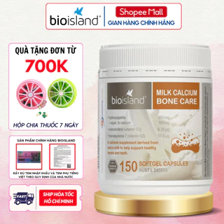 Canxi hữu cơ BioIsland Bone Care bổ sung canxi cho mẹ bầu phòng chống còi xương dị tật và phát triển hệ xương thai nhi