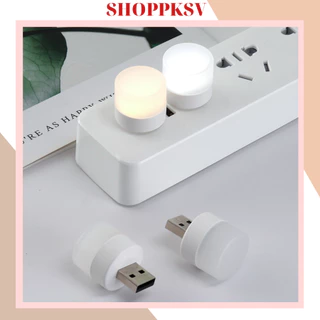 Đèn led Đọc Sách Bảo Vệ Mắt Hình Tròn Nhỏ Sạc usb Tiện Lợi Dành Cho Phòng Ngủ