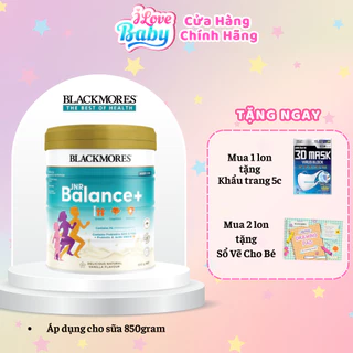 (Date 2025)(Tặng Quà) Sữa Năng Lượng Cao Blackmores Jnr Balance+ 850gr