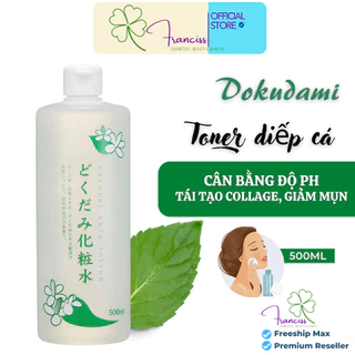 Nước Hoa Hồng Dokudami Chinoshio Natural Skin Lotion Chiết Xuất Từ Lá Diếp Cá 500ml