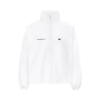 "WHENEVER" NYLON JACKET/ WHITE