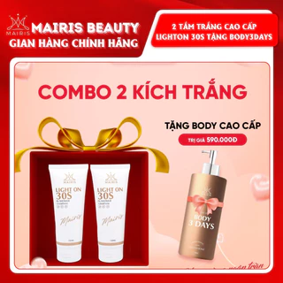 (Tặng Body 3days truyền trắng) COMBO 2 TẮM TRẮNG LIGHT ON 30S MAIRIS PHƯƠNG MAI