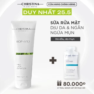 [Mã INBAU704 giảm 70K đơn 449K] Sữa rửa mặt làm sạch sâu Biophyto CHRISTINA Mild Facial Cleanser – 250ml