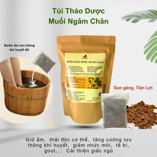 Set 10 Túi Ngâm Chân Thảo Dược Cho Máy Ngâm Chân, Gói Thảo Dược Ngâm Chân Đông Y Giảm Đau Nhức, Mất Ngủ - Muối Ngâm Chân