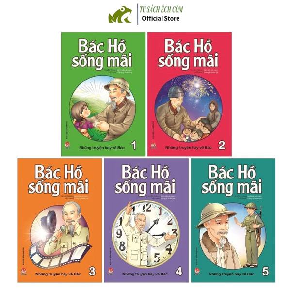 Sách - Bác Hồ Sống Mãi: Những Mẩu Truyện Hay Về Bác (Combo 5 Tập) - NXB Kim Đồng