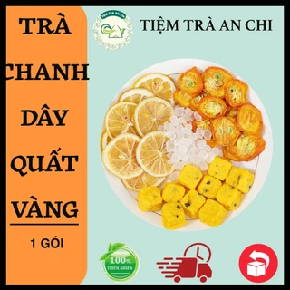 1 Gói Trà chanh dây, quất vàng, chanh vàng cung cấp vitamin c giúp trắng da, detox, giảm cân