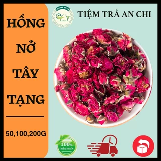 100g Trà Hoa hồng Nở Tây Tạng sấy khô, đỏ, đẹp, không vụn giúp an thần, đẹp da, chống lão hóa