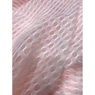 Vải voan họa tiết màu hồng dâu mềm form đứng (khổ 1m5)may đầm váy,áo kiểu ,thiết kế thời trang