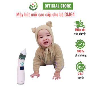 Máy hút mũi cho bé dụng cụ hút mũi không đau có nhạc với 3 cấp độ hút GM64