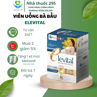 Viên uống tổng hợp Elevital, Viên uống bà bầu bổ sung DHA sắt axit folic và các vitamin khoáng chất