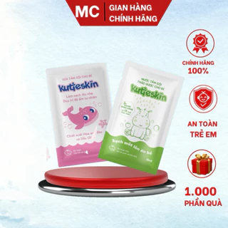 (Gói dùng thử ) Nước Tắm Gội Thảo Dược KUTIESKIN Dành cho bé gói 10ml