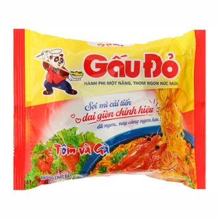 Combo 5 gói Mì Gấu Đỏ Gà Sợi Phở / Tôm Chua Cay x 63g