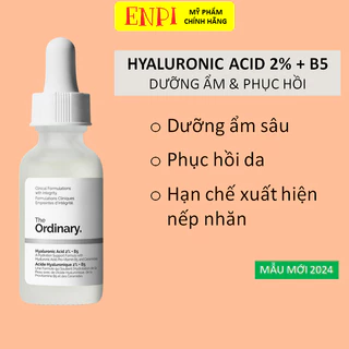 Tinh chất cấp ẩm hồi phục The Ordinary Hyaluronic Acid 2% + B5 30ml (spa)