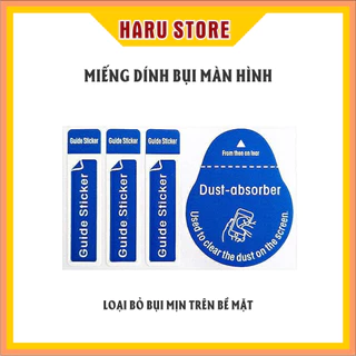 Bộ Miếng Giấy Lấy Bụi Hút Bụi Chuyên Dụng Làm Sạch Bề Mặt Kính, Hỗ Trợ Dán Cường Lực Cực Tốt