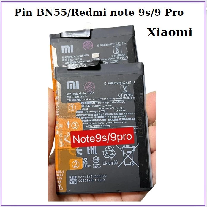 Pin BN55/redmi note 9s/redmi note 9 pro xiaomi