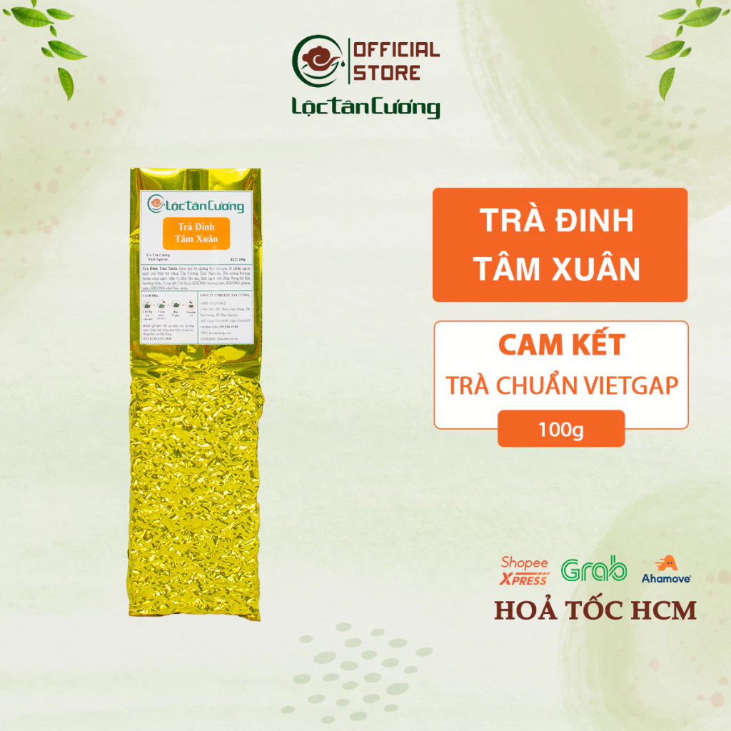 Trà Đinh Tâm Xuân Lộc Tân Cương Túi 100g