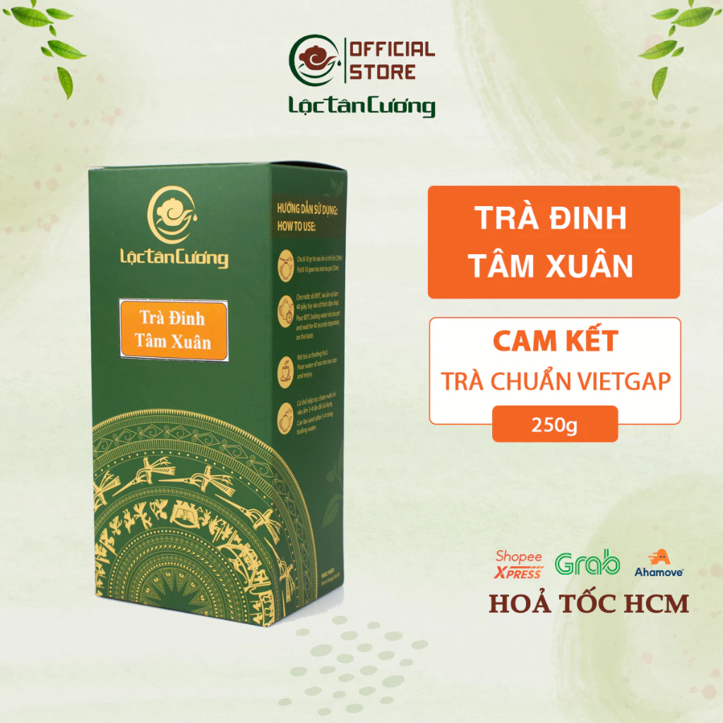 Trà Đinh Tâm Xuân Lộc Tân Cương Hộp 250g