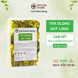 Trà Ô Long Quý Long Lộc Tân Cương Hộp 25 Tép 10g | Trà Olong Cao Cấp