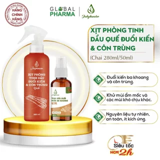 Xịt phòng tinh dầu quế Julyhouse đuổi kiến ba khoang, côn trùng (50ml/280ml)