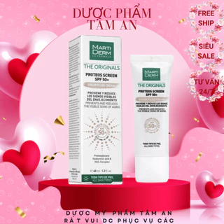 Kem Chống Nắng Ma.rtiDerm, dành cho da dầu da mụn, nám và tăng sắc tố MartiDerm The Proteos Screen SPF50+. Tâm An