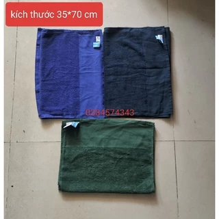 Khăn mặt ,khăn tắm màu xanh KT 35*70 cm