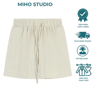 Quần đùi gió basic chất vải mát dày dặn Miho Studio